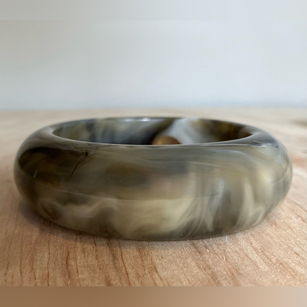 Vintage Gerald Yosca Marbled Bangle Bracelet